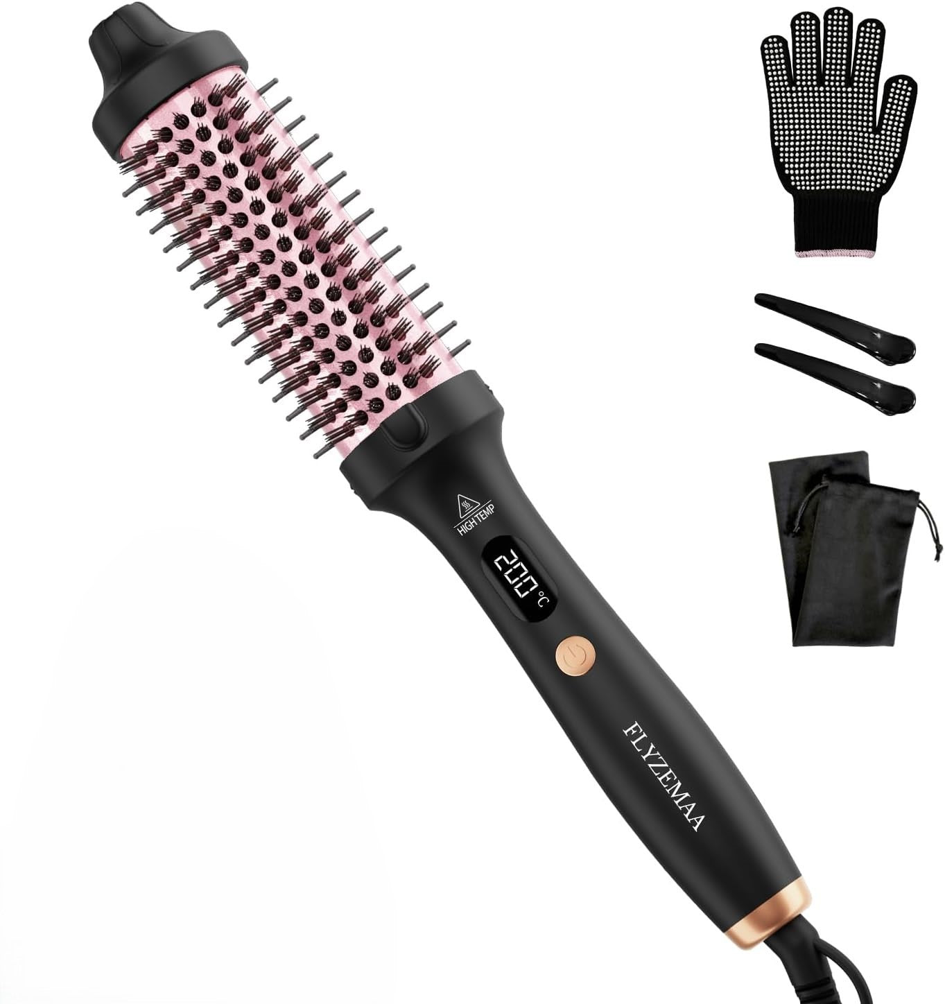 Brosse Thermique pour Boucles Naturelles. FLYZEMAA